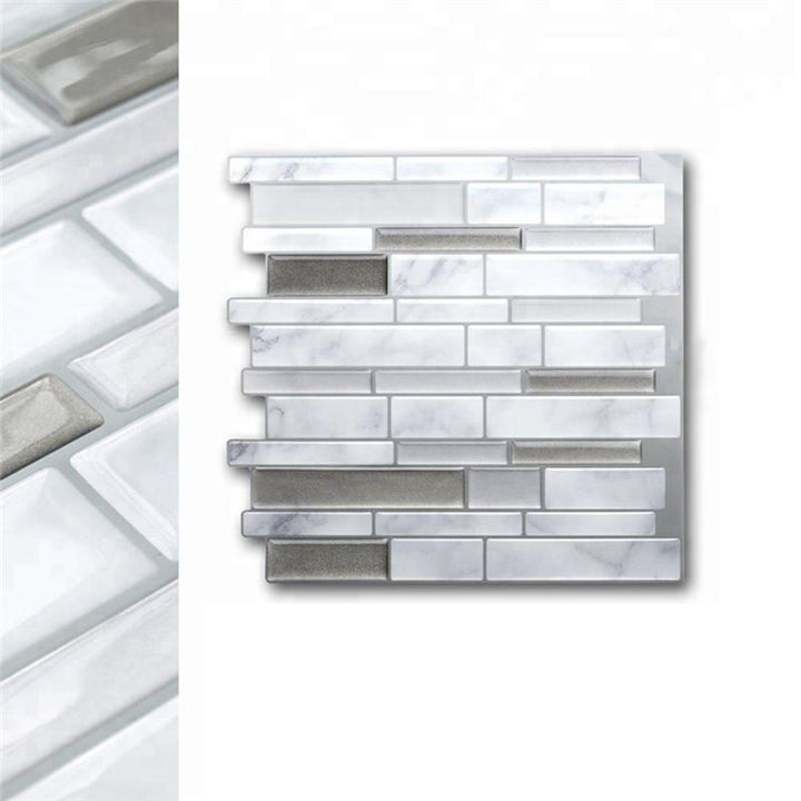 Lisslune | Floor and wall tile kitchen brick look for peeling and sticking waterproof wall tile