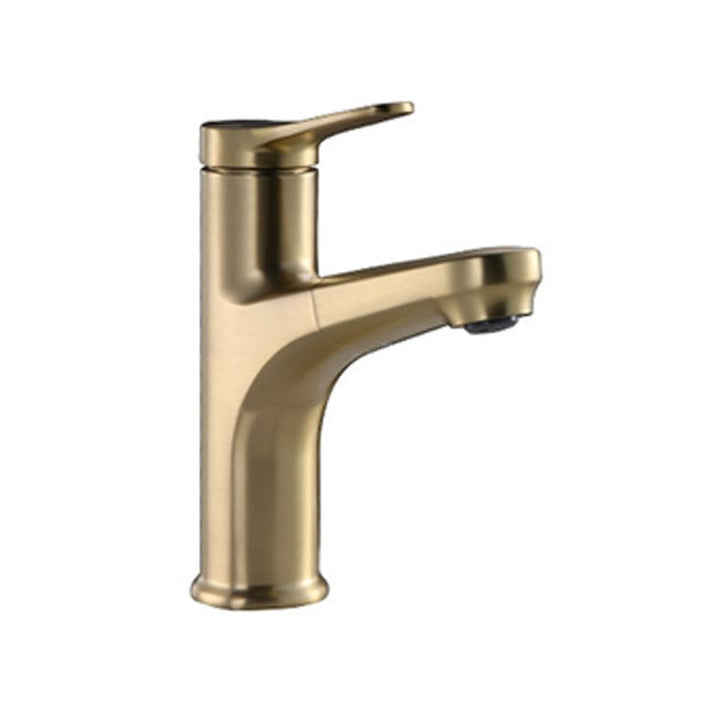 Lisslune | Contemporary Basin Faucet Copper Pure Color Single Handle Pull-Out Basin Faucet