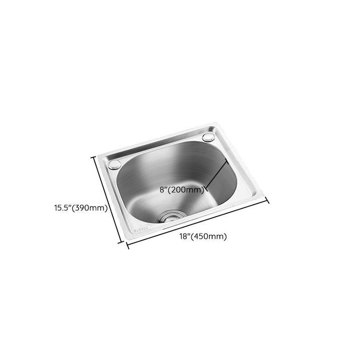 Lisslune | Modern Bar Prep Mirror Stainless Steel with Faucet Workstation Rack