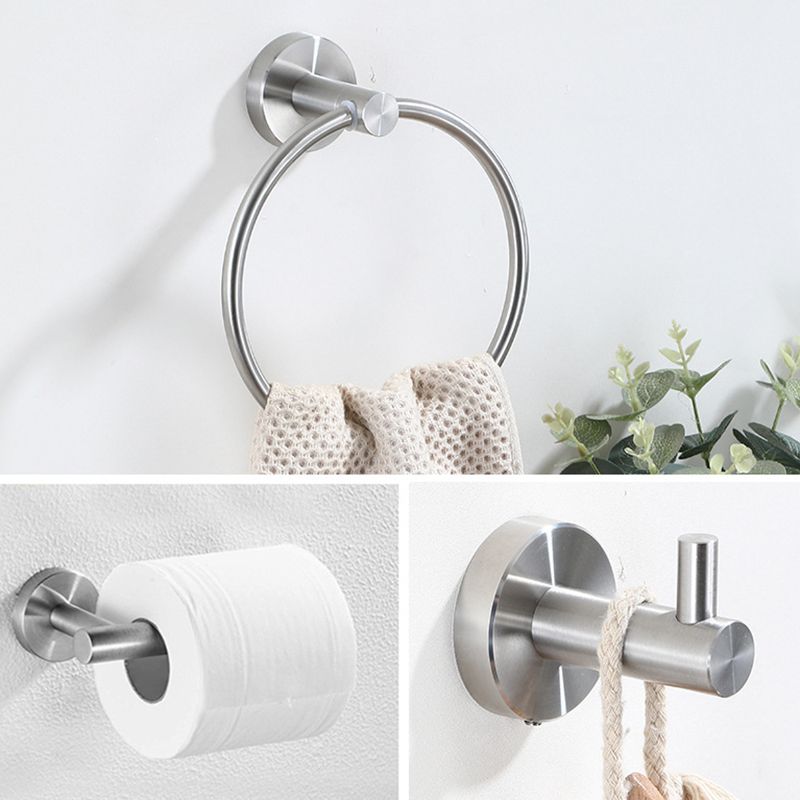 Lisslune | Stainless Steel Bathroom Set 3-piece Modern Style Simple Bathroom Accessory Set
