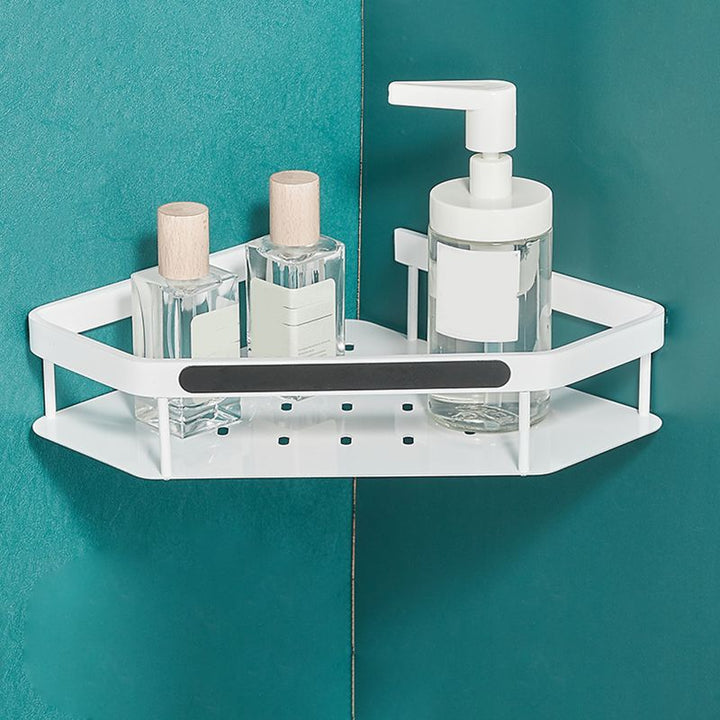Lisslune | Matt white 3-piece modern bathroom accessory set, bathroom shelf