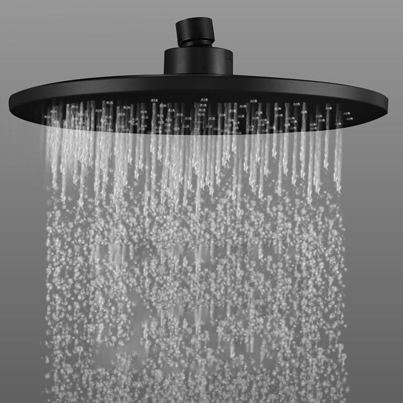 Lisslune | Contemporary Black Round Showerhead Combo Rain Shower Hand Shower
