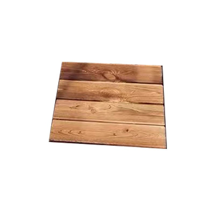 Lisslune | Tradition wood tile wire-brushed square engineered wood for patio garden