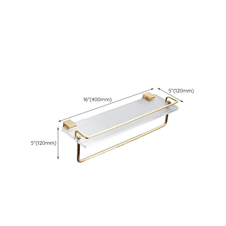 Lisslune | Modern Bathroom Hardware Towel Bar Bath Shelf Bathroom Accessories Set