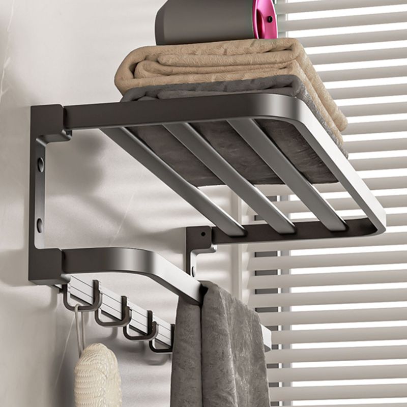 Lisslune | Modern Bathroom Accessory Set Gray Towel Bar Bathroom Shelf Bathroom Hardware