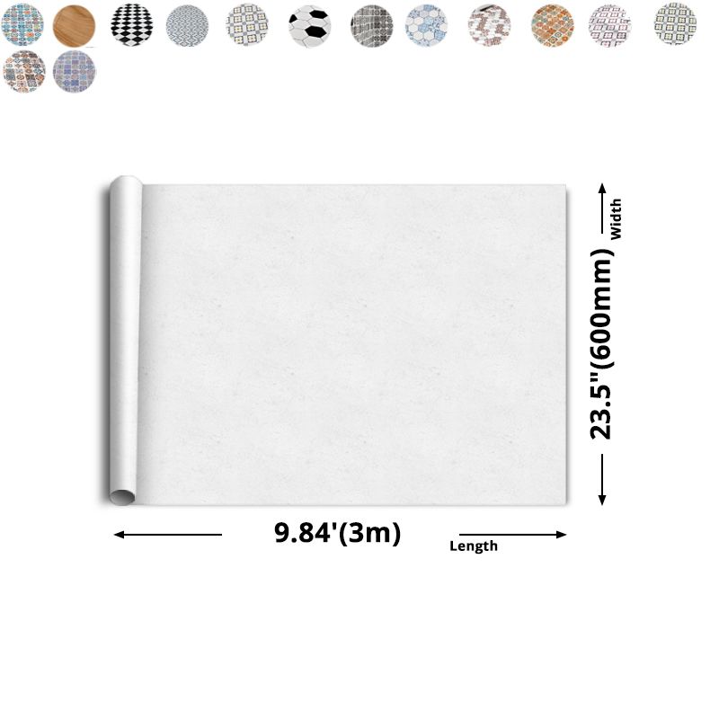 Lisslune | Multi-Tonal Style Vinyl Plank Flooring Peel and Stick Porcelain Tile Look PVC Flooring