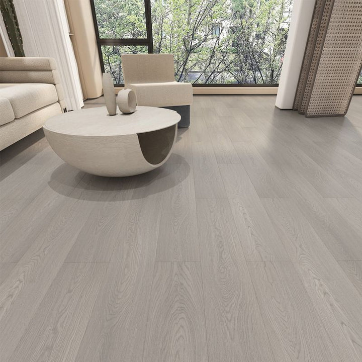 Lisslune | 49"x8" width E0 natural solid wood laminate flooring, click-lock, waterproof