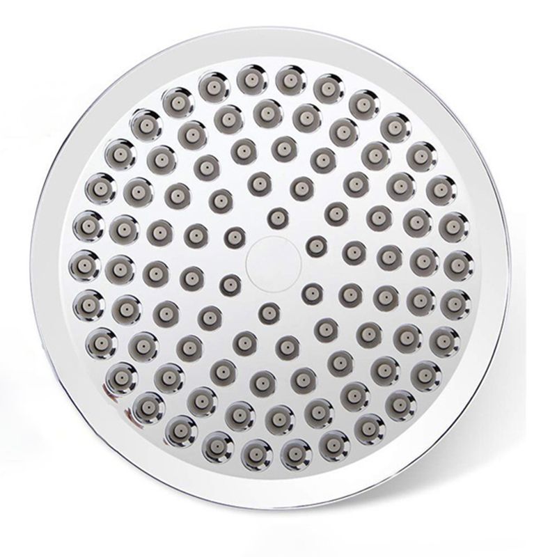Lisslune | Contemporary Shower Combination Double Shower Head Chrome Wall Mount Round Shower Head