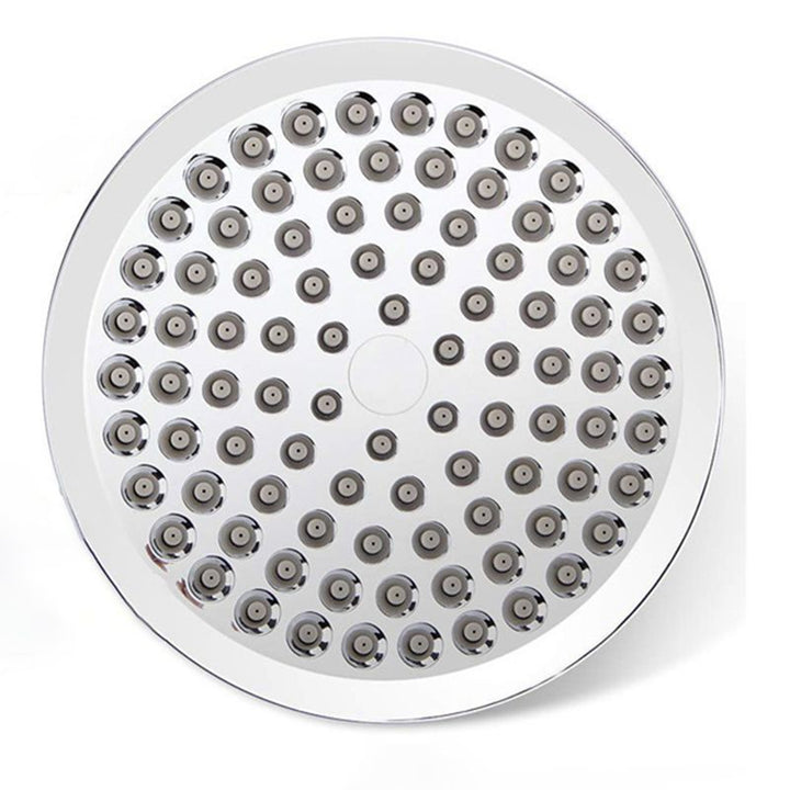 Lisslune | Contemporary Shower Combination Double Shower Head Chrome Wall Mount Round Shower Head