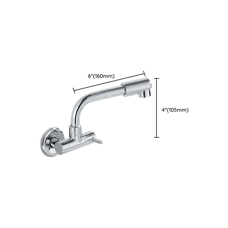 Lisslune | Wall-mounted metal bathtub filler with low arc waterfall bathtub faucet