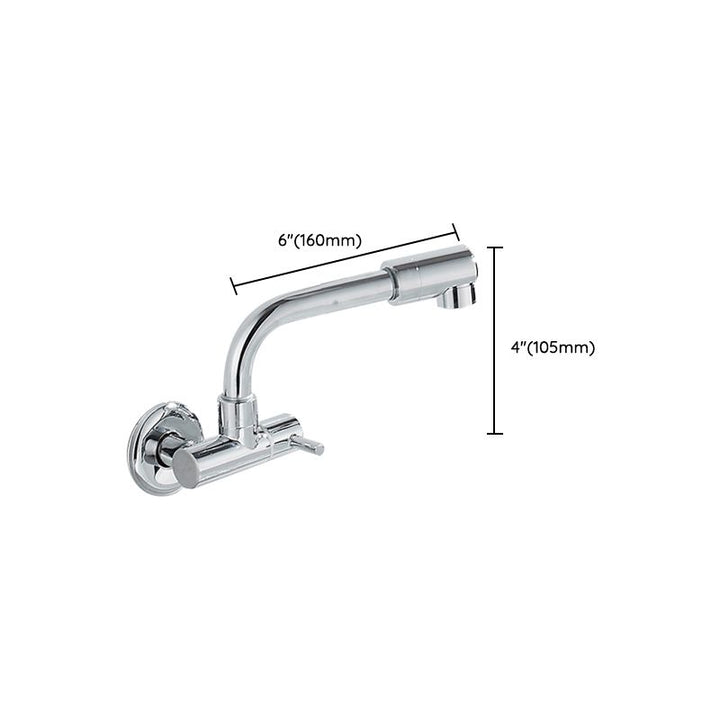 Lisslune | Wall-mounted metal bathtub filler with low arc waterfall bathtub faucet