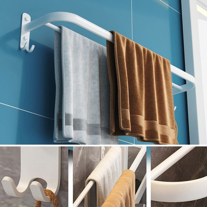 Lisslune | Modern Bathroom Hardware Set White Metal Bathroom Accessories Set