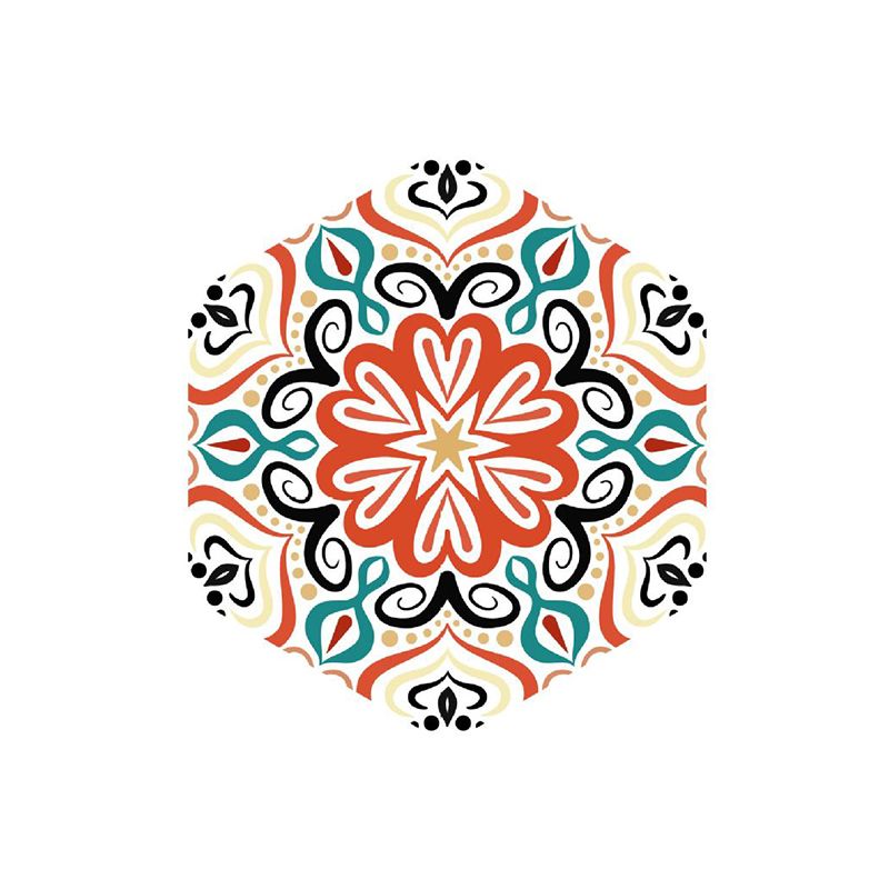 Lisslune | Plastic Mosaic Tile Wallpaper Hexagonal for Stick and Remove Back Wall Tile