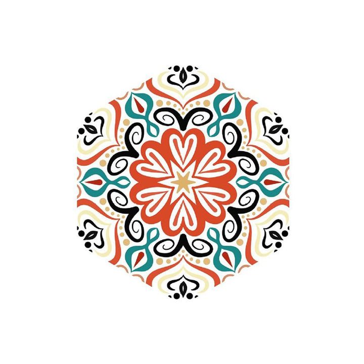 Lisslune | Plastic Mosaic Tile Wallpaper Hexagonal for Stick and Remove Back Wall Tile
