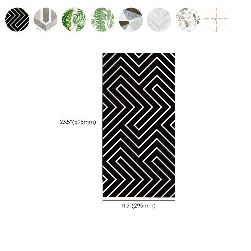 Lisslune | Plastic Peel and Stick Wall Tile Waterproof Single Panel Wallpaper with Rectangular Form