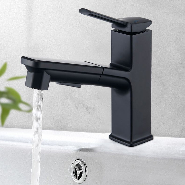 Lisslune | Modern Vessel Faucet Copper Pure Color Single Handle Vessel Faucet