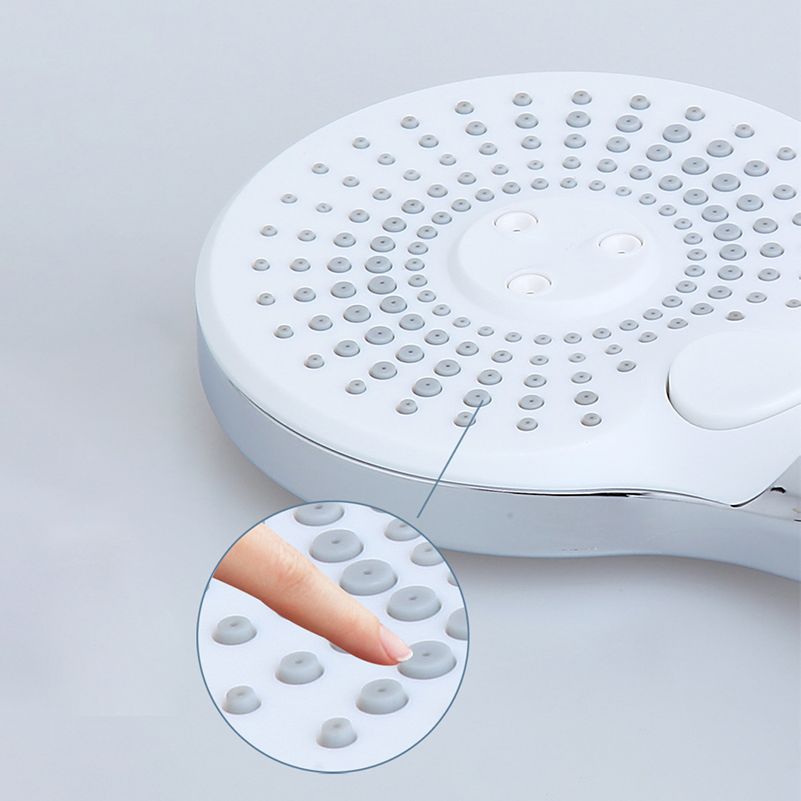 Lisslune | Basic Shower Head Round Plastic Handheld Shower Head in Silver