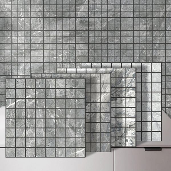 Lisslune | Mosaic Tile Peel and Stick Tile PVC 3D Kitchen Backsplash Peel and Stick Wall Tile