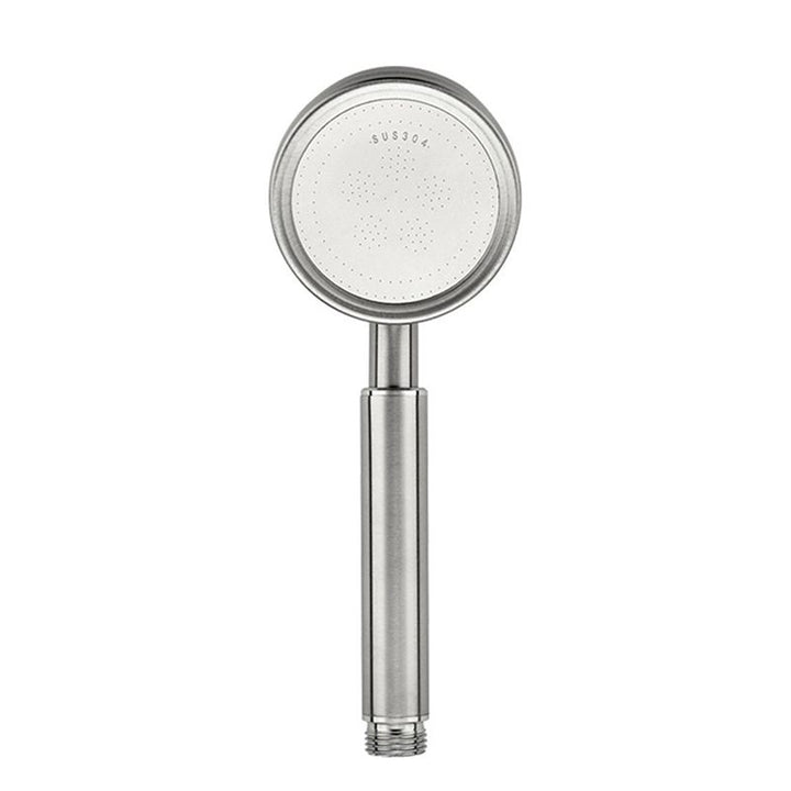 Lisslune | Modern Shower Head Stainless Steel Round Metal Handheld Shower Head