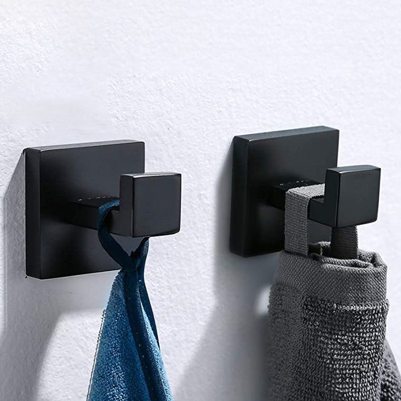 Lisslune | 7-piece bathroom accessory set made of stainless steel with paper holder/robe hook/towel ring bar