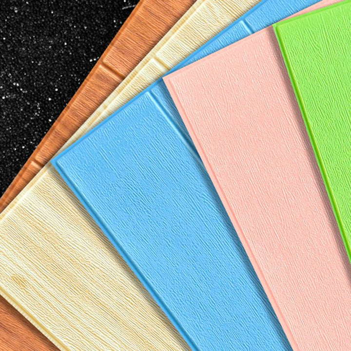 Lisslune | Wood look interior decor panels for peeling and sticking 3D relief wall cladding