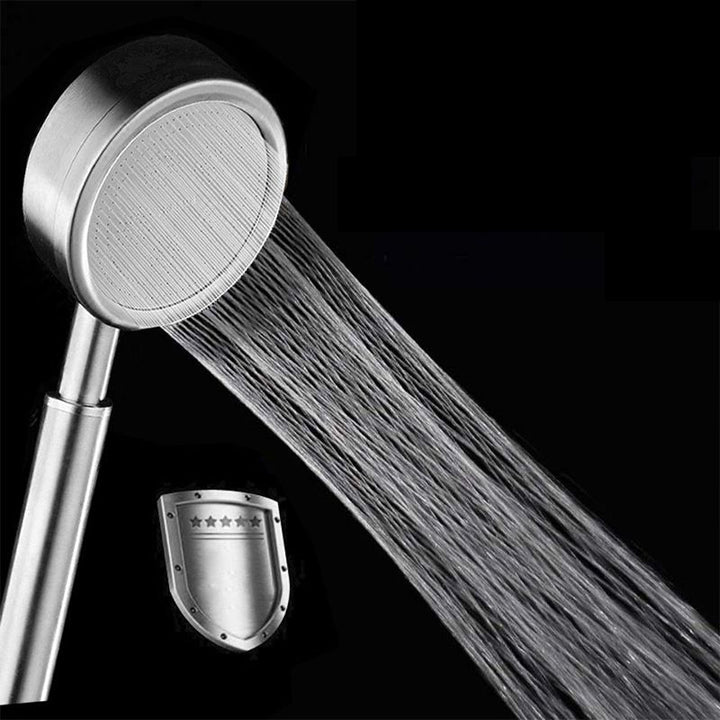 Lisslune | Modern Shower Head Stainless Steel Round Metal Handheld Shower Head
