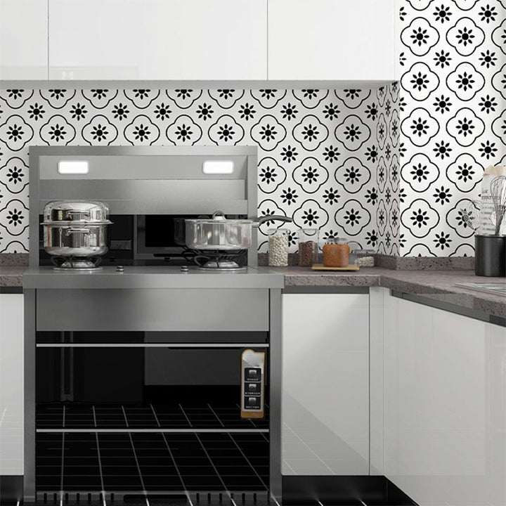 Lisslune | PVC Peel and Stick Tile 12" x 23" Rectangular Grid Waterproof Peel and Stick Tiles 10 Pack