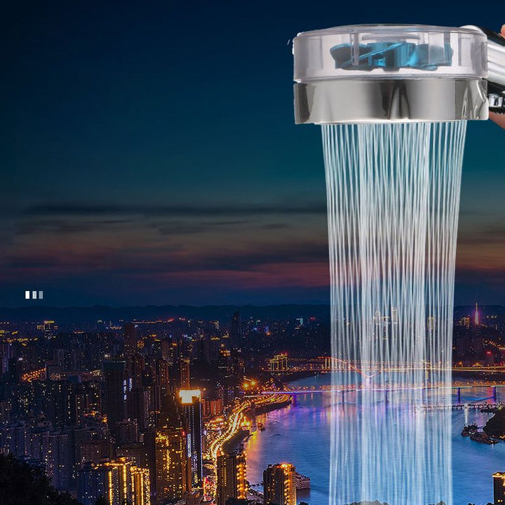 Lisslune | Creative Metal Shower Head Adjustable Water Flow Round Handheld Shower Head