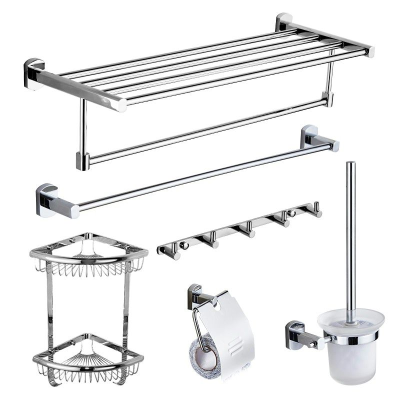 Lisslune | Modern bathroom accessory set paper holder towel bar stainless steel bathroom set
