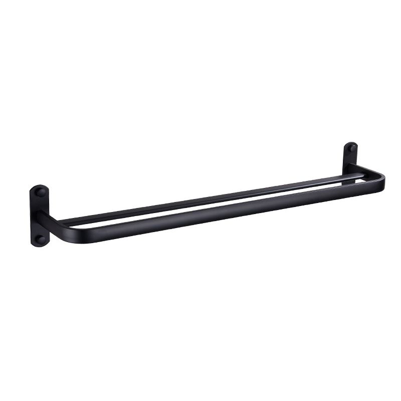 Lisslune | Modern Bathroom Accessory Set Matte Black/Grey Bathroom Shelf/Towel Holder & Paper Holder