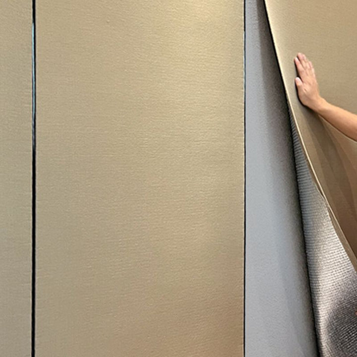 Lisslune | Fireproof foam covering for peeling off and sticking on living room solid color wall panels