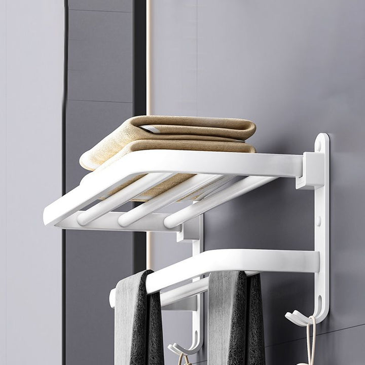 Lisslune | White contemporary bathroom accessories set stainless steel aluminum bathroom set