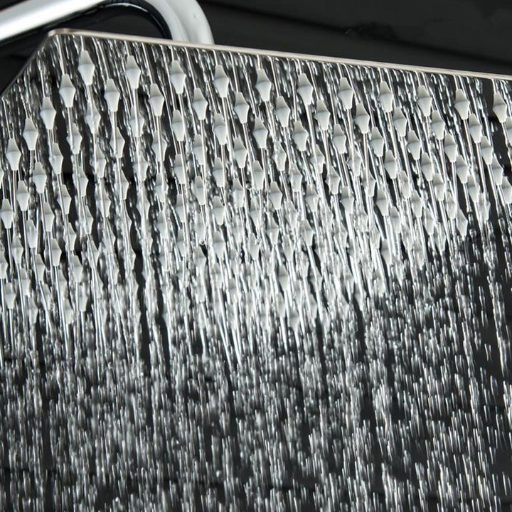 Lisslune | Stainless Steel Showerhead Combo Modern Fixed Showerhead for the Bathroom