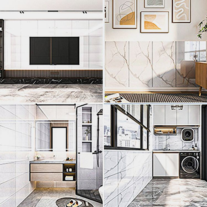 Lisslune | Modern 3D wall panel Self-adhesive waterproof wall cladding