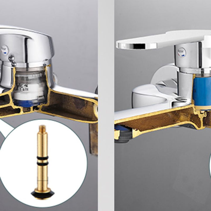 Lisslune | Popular Wall-Mounted Bathtub Faucet Fixed Lever Handle Bathtub Filler Trim