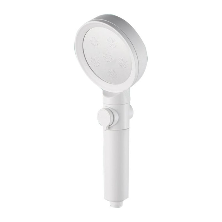 Lisslune | Hand Shower Adjustable Spray Pattern White Round Shower Head