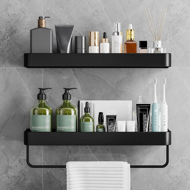 Lisslune | Contemporary Bathroom Accessories Hardware Set Aluminum Bathroom Shelf