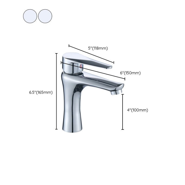 Lisslune | Single Hole Basin Mixer Lever Handle 1 Hole Faucet for the Bathroom