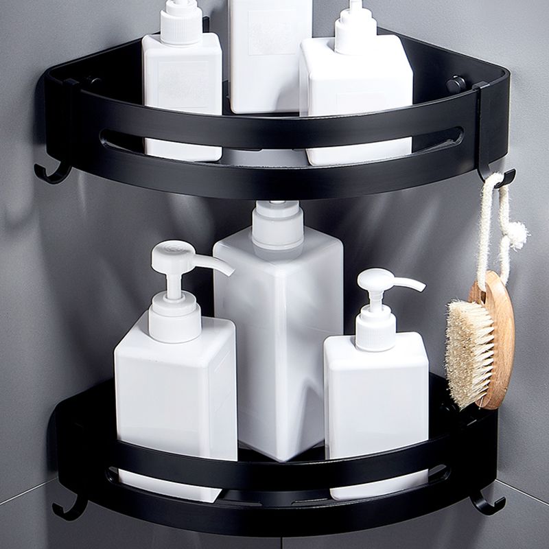 Lisslune | Black Bathroom Set Modern 1/2/3 - Piece Anti-Rust Bathroom Rack