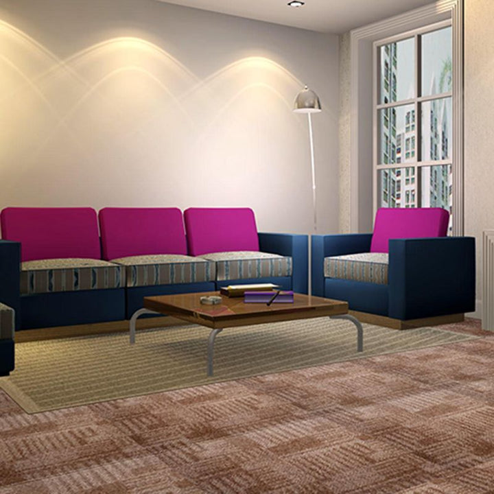 Lisslune | Living Spaces Square Vinyl Flooring Peel and Stick Fabric Look PVC Floor Covering