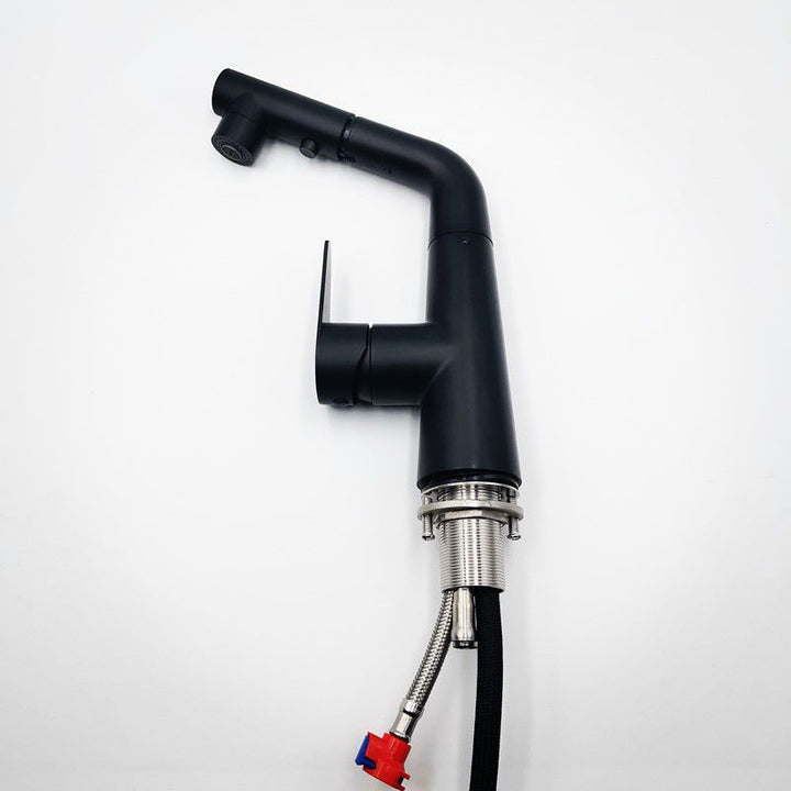 Lisslune | Contemporary Vessel Faucet Pull-Out Faucet with Single Lever Handle