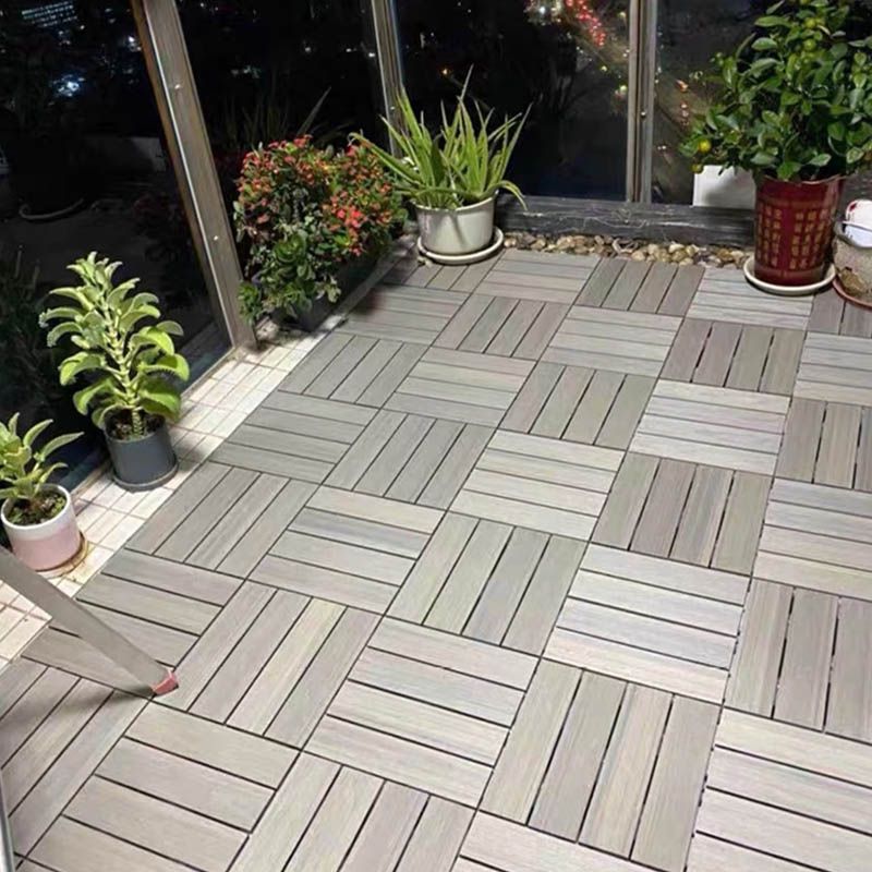 Lisslune | Classic Cover Tile Laying Pattern Wood Outdoor Floor Tile