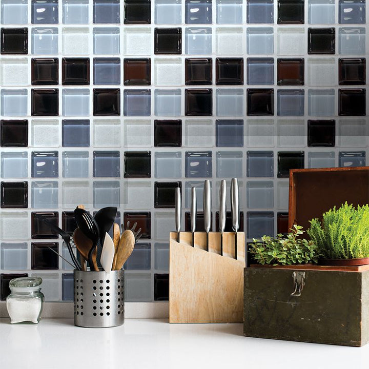 Lisslune | Mosaic Tiles Wallpaper PVC Waterproof Peel & Stick Mosaic Tiles