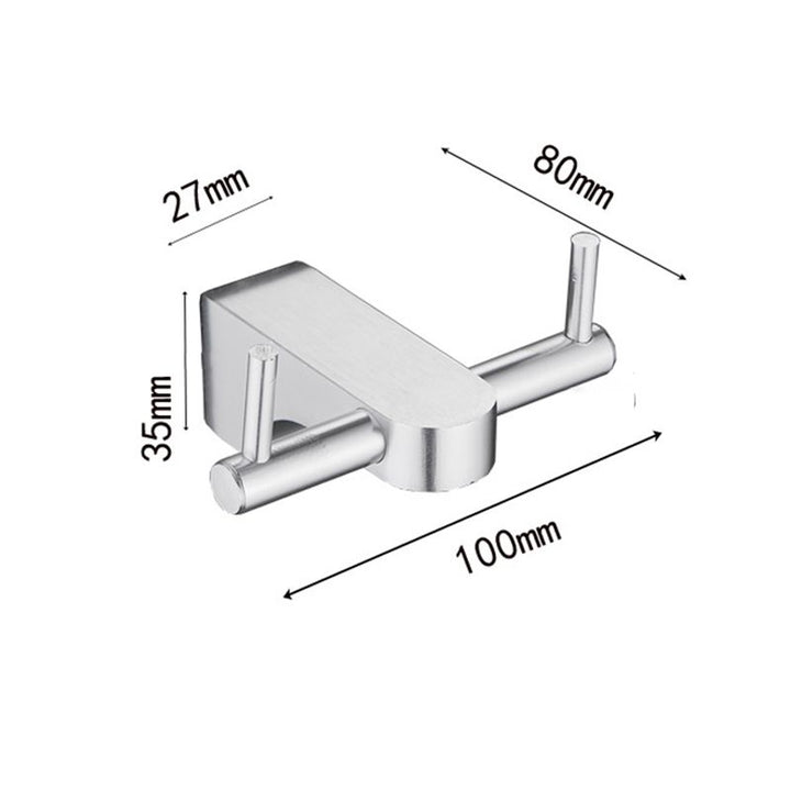 Lisslune | 6-piece chrome bathroom accessory as a single item or as a set with towel ring bar