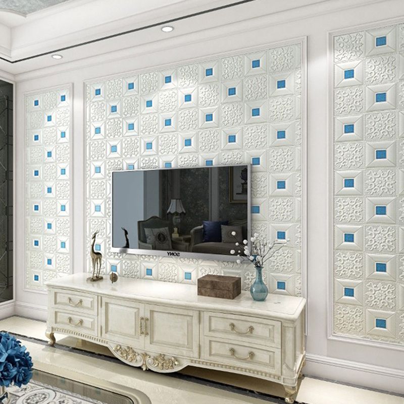 Lisslune | Modern wall covering foam 3D embossed peel and stick wall panel
