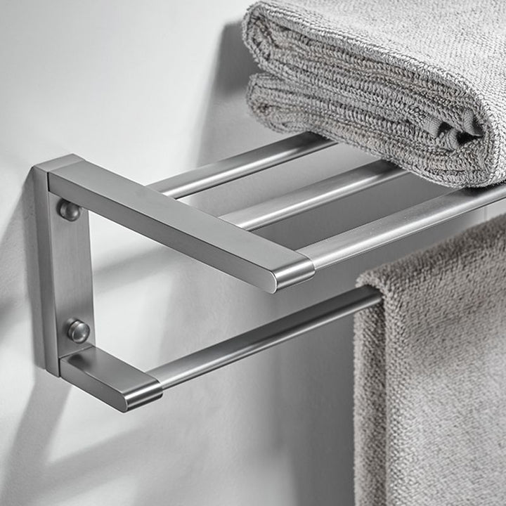 Lisslune | Matte Gray Bathroom Set Metal Bathroom Accessories Hardware Set
