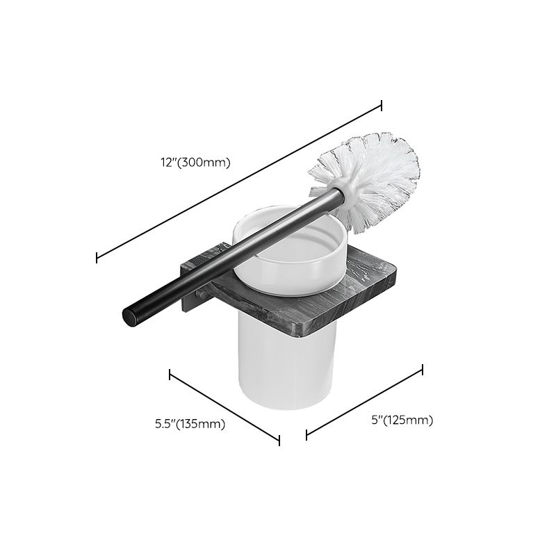 Lisslune | Metal and Marble Bathroom Accessories as a Single Item or as a Set in Black