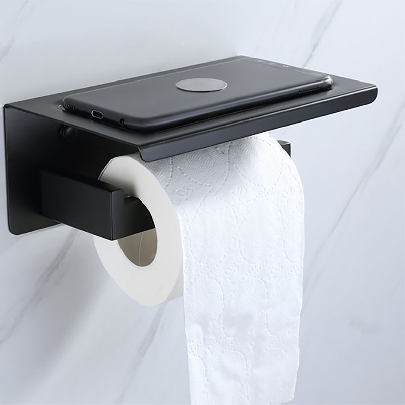 Lisslune | Modern Bathroom Hardware Set Bath Shelf Towel Bar Black Bath Hardware Set