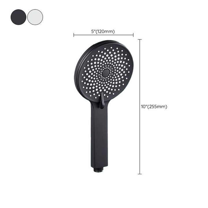 Lisslune | Contemporary round shower head in solid color handheld shower head for the bathroom