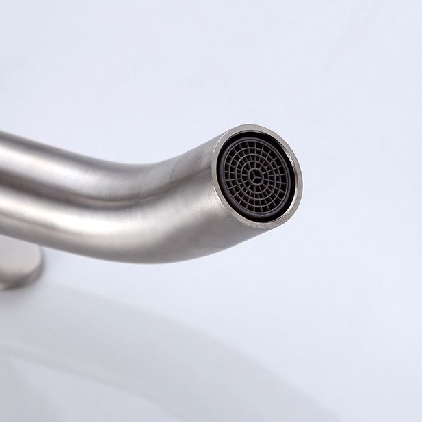 Lisslune | Modern Vessel Faucet Stainless Steel Low Arc Sink Faucet